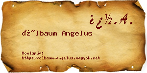 Ölbaum Angelus névjegykártya